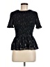 Aqua Black Short Sleeve Top Size M - photo 1