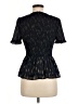 Aqua Black Short Sleeve Top Size M - photo 2