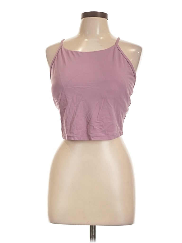 Pre-owned Active By Old Navy Tank Top Purple Halter Neckline Tops