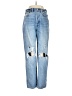 Denim Forum 100% Cotton Hearts Blue Jeans Size 27 waist - photo 1