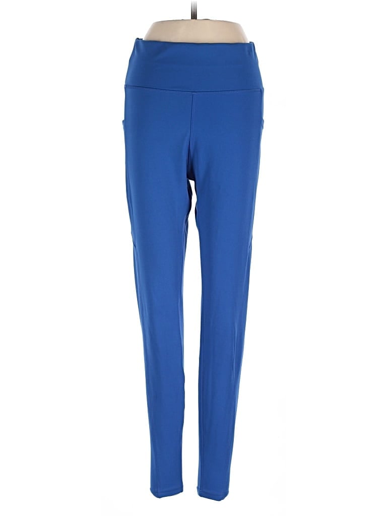 Pre-owned Pop Fit Active Pants In Blue