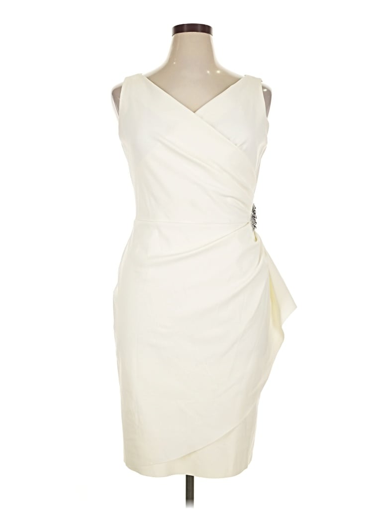Pre-owned Alex Evenings Cocktail Dress In Ivory
