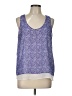 CALVIN KLEIN JEANS 100% Polyester Blue Sleeveless Blouse Size L - photo 1