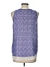 CALVIN KLEIN JEANS 100% Polyester Blue Sleeveless Blouse Size L - photo 2