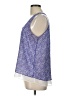 CALVIN KLEIN JEANS 100% Polyester Blue Sleeveless Blouse Size L - photo 5