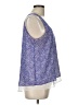 CALVIN KLEIN JEANS 100% Polyester Blue Sleeveless Blouse Size L - photo 4