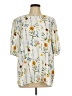 Remade 100% Polyester Ivory 3/4 Sleeve T-Shirt Size L - photo 1