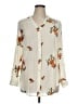 Fig and Flower Floral Ivory Long Sleeve Blouse Size XL - photo 1