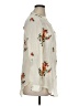 Fig and Flower Floral Ivory Long Sleeve Blouse Size XL - photo 4