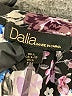 dalia 100% Polyester Floral Black Long Sleeve Blouse Size L - photo 7