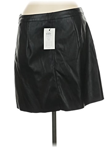 JAQUELINE de YONG Faux Leather Skirt (view 1)