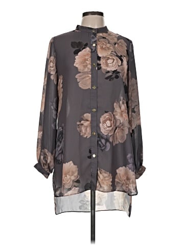 Joan Vass New York 3/4 Sleeve Blouse (view 1)