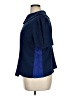 Halston III 100% Polyester Blue Short Sleeve Blouse Size 14 - photo 5