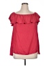 H By Halston Red Short Sleeve Blouse Size XL - photo 1