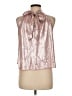 Old Navy 100% Polyester Metallic Pink Sleeveless Blouse Size M - photo 2