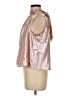 Old Navy 100% Polyester Metallic Pink Sleeveless Blouse Size M - photo 5