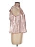 Old Navy 100% Polyester Metallic Pink Sleeveless Blouse Size M - photo 4