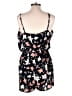 Shein 100% Polyester Floral Black Romper Size L - photo 2