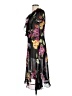 MSK 100% Polyester Floral Black Cocktail Dress Size 12 - photo 5