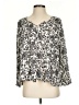 Express 100% Rayon Silver 3/4 Sleeve Blouse Size S - photo 1