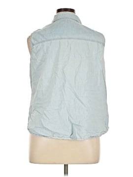 Per Se Sleeveless Button-Down Shirt (view 2)