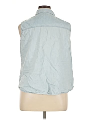 Per Se Sleeveless Button-Down Shirt (view 2)