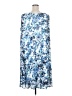 Perceptions 100% Polyester Print Blue Casual Dress Size 3X - photo 2