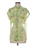 Equipment Tropical Green Short Sleeve Blouse Size XS - photo 1