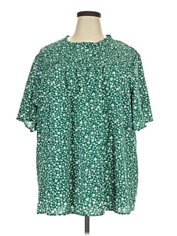 BLOOMCHIC Short Sleeve Blouse (view 1)