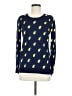 Old Navy 100% Cotton Polka Dots Blue Pullover Sweater Size Med Petite - photo 1