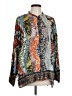 Johnny Was Paisley Gray Long Sleeve Blouse Size L - photo 1