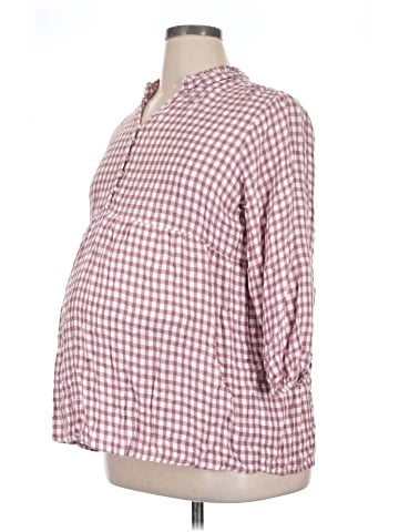 Isabel Maternity 3/4 Sleeve Button-Down Shirt (view 1)