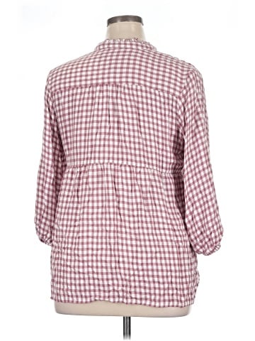 Isabel Maternity 3/4 Sleeve Button-Down Shirt (view 2)