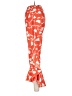ASOS 100% Polyester Floral Orange Casual Pants Size 4 - photo 5
