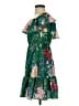 MARCHESA notte 100% Polyester Tropical Green Cocktail Dress Size 2 - photo 5