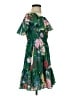 MARCHESA notte 100% Polyester Tropical Green Cocktail Dress Size 2 - photo 4