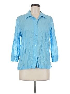 Sigrid Olsen Sport 3/4 Sleeve Button Down Shirt
