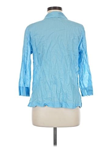 Sigrid Olsen Sport 3/4 Sleeve Button-Down Shirt (view 2)