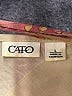 Cato 100% Polyester Gold Short Sleeve Blouse Size L - photo 7