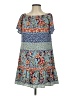 Charles Henry Paisley Blue Casual Dress Size S - photo 1