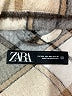 Zara 100% Acrylic Plaid Ivory Jacket Size XXL - photo 6