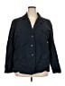 Talbots 100% Cotton Blue 3/4 Sleeve Button-Down Shirt Size 24 - photo 1