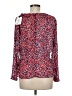 Berenice Red Long Sleeve Blouse Size M - photo 2