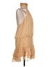 Zara Polka Dots Tan Cocktail Dress Size L - photo 4