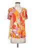 Cato Orange Short Sleeve Blouse Size S - photo 1