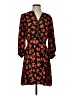 Ann Taylor 100% Polyester Print Orange Casual Dress Size 2 - photo 1