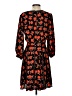 Ann Taylor 100% Polyester Print Orange Casual Dress Size 2 - photo 2