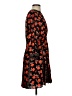 Ann Taylor 100% Polyester Print Orange Casual Dress Size 2 - photo 4