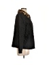 Chico's 100% Polyester Animal Print Black Coat Size Lg (2) - photo 4