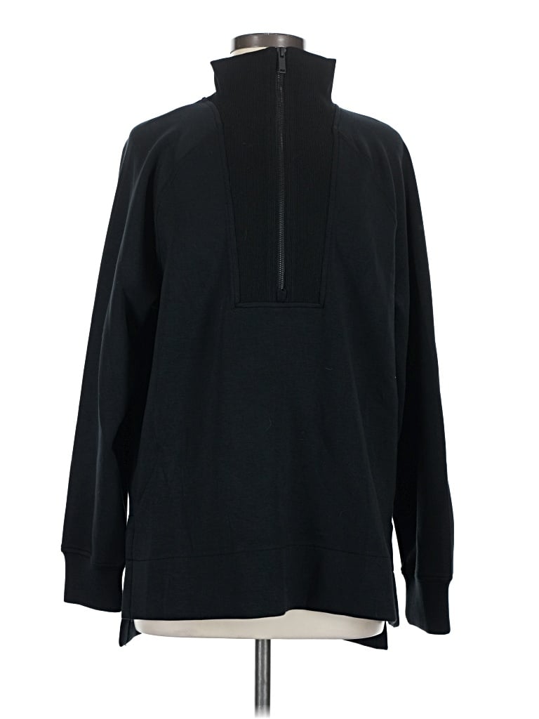 Pre-owned Spanx Fleece Jacket In Black